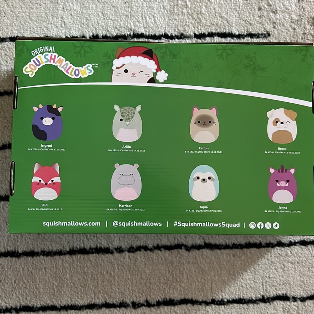 Squishmallow ornaments 2024 NIB🐶🦛🐱🐮 - Picture 8 of 10